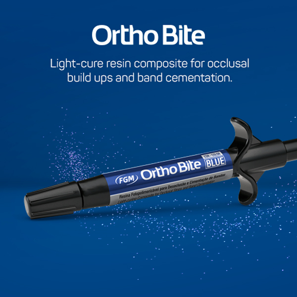 Ortho Bite Blue 4g Syringe. LightCure Ortho Resin Composite for temporary Net32