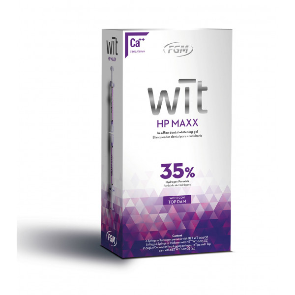 WiT HP Maxx 35% Hydrogen Peroxide In-Office Syrin WiT HP Maxx 35% Hydrogen Peroxide In-Office Syrin