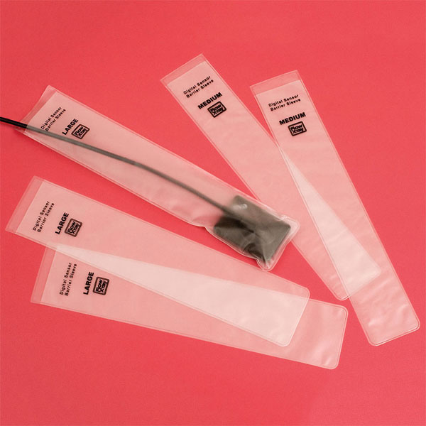 Comfee's Deluxe size 2 Large Digital Sensor Sleeves, Textured Vinyl Dental Supplies