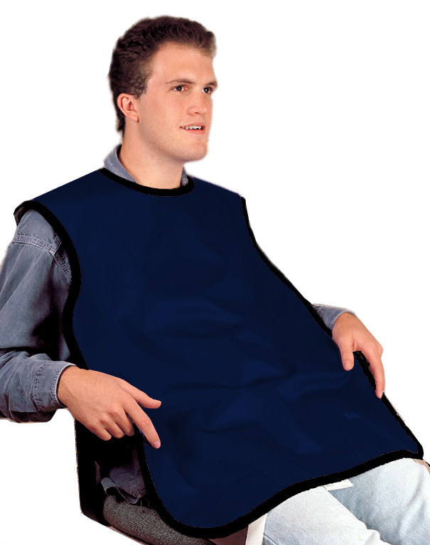 Flow XRay Adult (24" x 26") Lead Bib Apron Without Collar NAVY BLUE