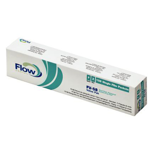 Flow Xpress FV58 F Speed XRay Intraoral film 2, in a 1film vinyl packet Net32