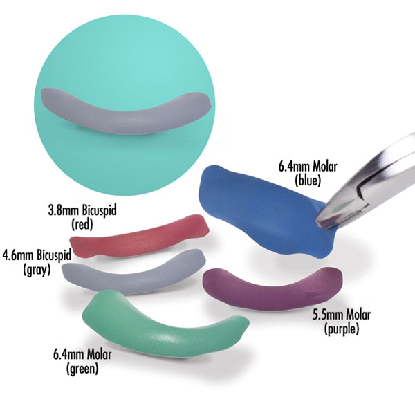 3D XR Slick Bands 4.6mm Bicuspid Matrices Gray, 100/Pk. Nonstick