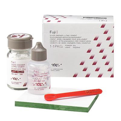 GC Fuji I Cement - 1:1 Package. Glass Ionomer Luting Cement. 35 Gm