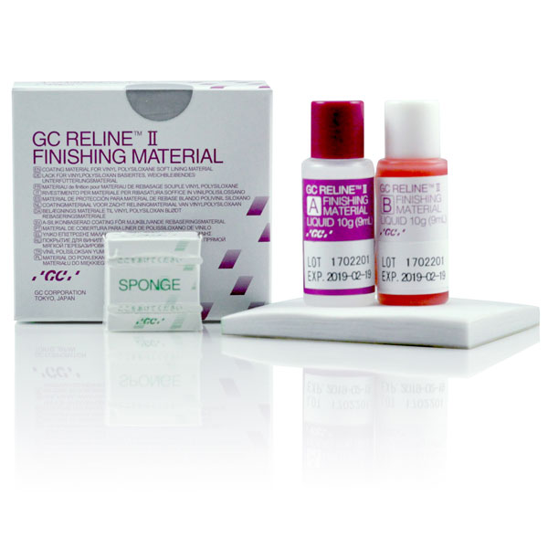 GC Reline II Finishing Material 10g (9 mL) Bottles, 1 each of Part A