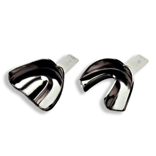 COE Full Set 8 NickelPlated Solid Impression Trays, Includes one