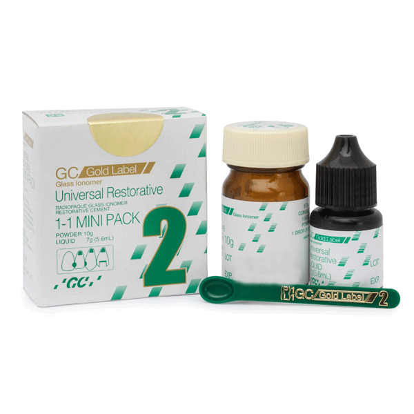 GC Gold Label 2 EXPORT PACKAGE Glass Ionomer, Restorative Cement, 21