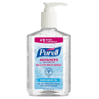 Purell Advanced Instant Hand Sanitizer, 62% Ethyl Alcohol and Moisturizers, 8 oz. Pump Bottle.