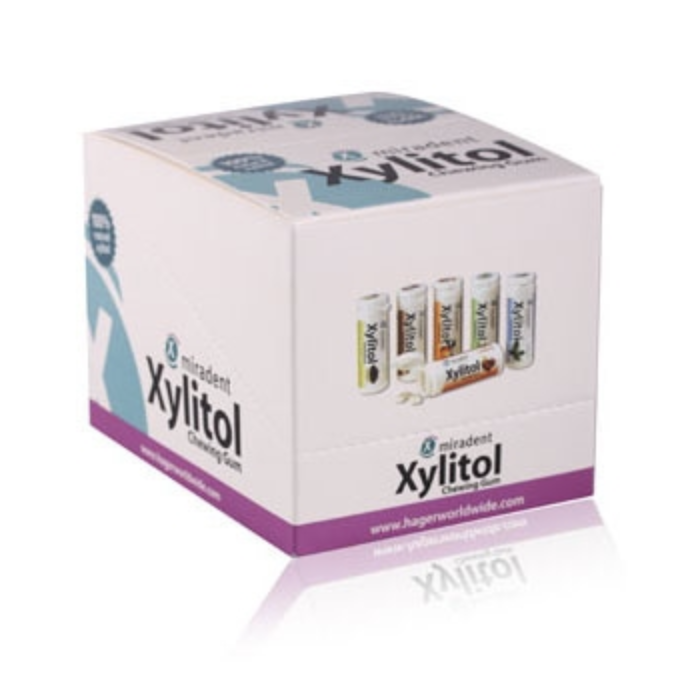 Miradent Peppermint XYLITOL chewing gum, 30 piece Miradent Peppermint XYLITOL chewing gum, 30 piece