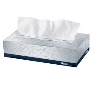 Kleenex White 2 ply Facial Tissues 9" x 8", Flat Kleenex White 2 ply Facial Tissues 9" x 8", Flat