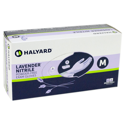 Lavender, Nitrile Exam Gloves: MEDIUM 250/Bx. Pow Lavender, Nitrile Exam Gloves: MEDIUM 250/Bx. Pow