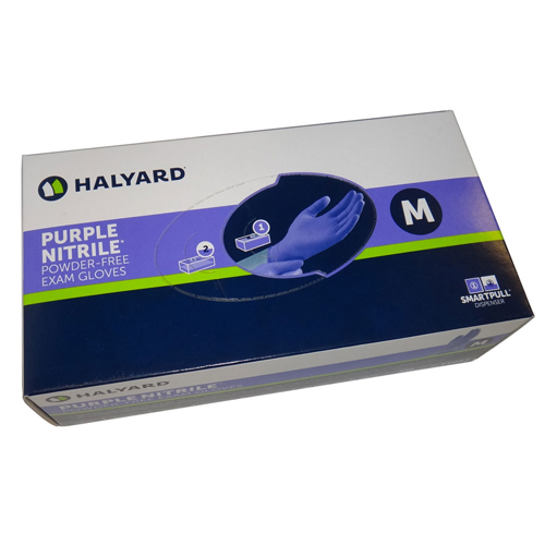 Purple Nitrile Chlorinated Gloves: MEDIUM 100/Bx. Purple Nitrile Chlorinated Gloves: MEDIUM 100/Bx.