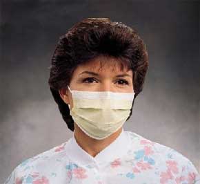 Tecnol Procedure Mask - Green, Pleat-Style with E Tecnol Procedure Mask - Green, Pleat-Style with E