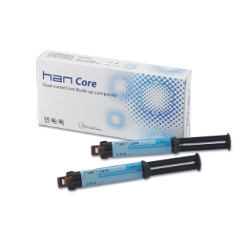 HanCore Dual-cure Core Build-up Composite, A3 (Yellow), 5 mL