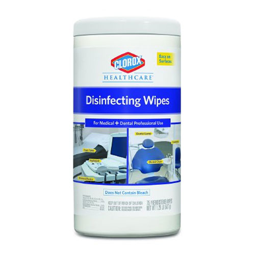 Clorox Disinfectant Wipes, 7" x 8", 75/Can- 6/cs. Clorox Disinfectant Wipes, 7" x 8", 75/Can- 6/cs.