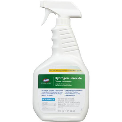 Clorox Hydrogen Peroxide Spray 32 oz. Bottle 9/cs. NonBleach Cleaner