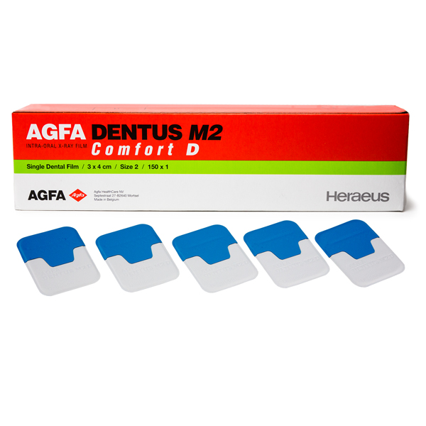 Agfa Dentus M2 Comfort M2D1, D speed, Periapical Size 2 XRay Film