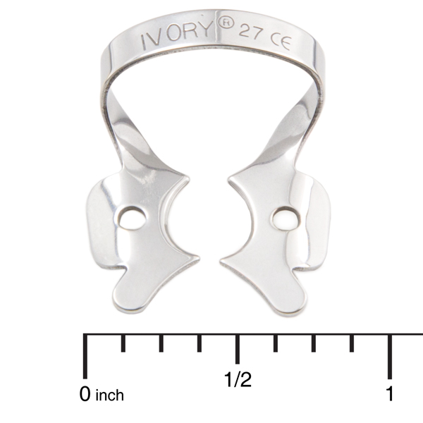 Ivory Clamps 27 Winged Metal Rubber Dam Clamp, Single clamp Dental