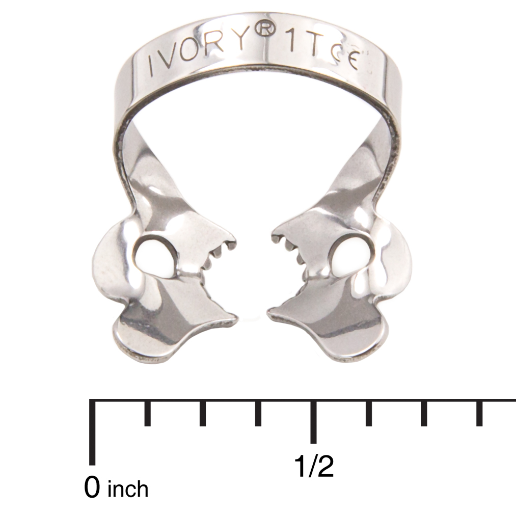 Ivory Clamps 1T winged metal rubber dam tiger clamp, single clamp Net32