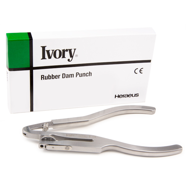Ivory Clamps Ivory Rubber Dam Punch, Stainless Steel. 50057225
