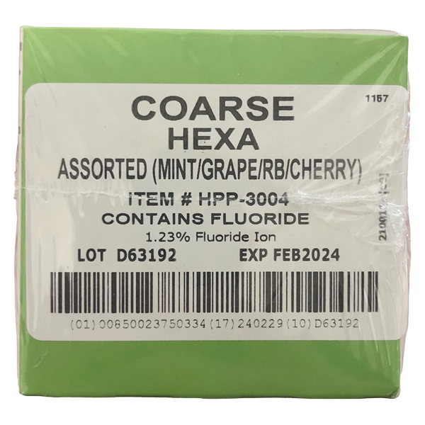 Hexa Prophy Paste 1.23 Fluoride Ion, Coarse, Assorted, One Ring, 200