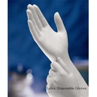 House Brand Premium Latex Gloves: SMALL, White, Polymer Coated, Non-Sterile