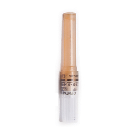 House Brand 27 Gauge Short Disposable Dental Needle, Orange