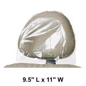House Brand 9.5" L x 11" W Clear Plastic Headrest House Brand 9.5" L x 11" W Clear Plastic Headrest