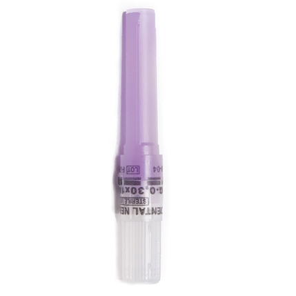 House Brand Disposable Dental Needle, Purple Plas House Brand Disposable Dental Needle, Purple Plas