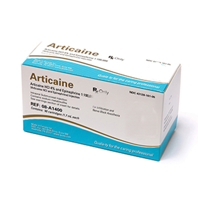 House Brand Articaine HCl 4% with Epinephrine 1:1 House Brand Articaine HCl 4% with Epinephrine 1:1
