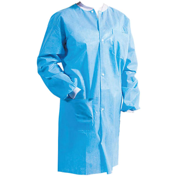 House Brand Lab Coats Sky Blue - MEDIUM 10/Pk. Fl House Brand Lab Coats Sky Blue - MEDIUM 10/Pk. Fl