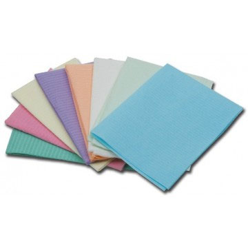 House Brand Patient Bibs PEACH 13" x 18" 2-Ply Pa House Brand Patient Bibs PEACH 13" x 18" 2-Ply Pa