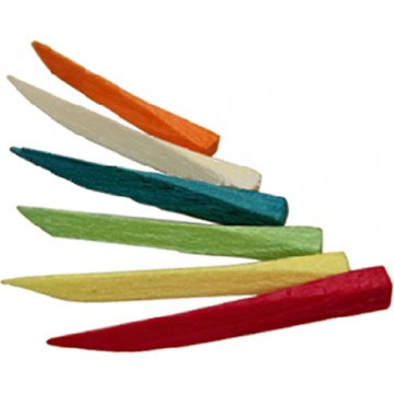 House Brand Wooden Wedges Assorted Colored 100 Pk Dental Supplies