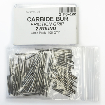 House Brand FG #2 Round Carbide Bur, clinic pack House Brand FG #2 Round Carbide Bur, clinic pack