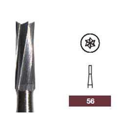 House Brand FG #56 straight fissure plain Carbide Bur, clinic pack of ...