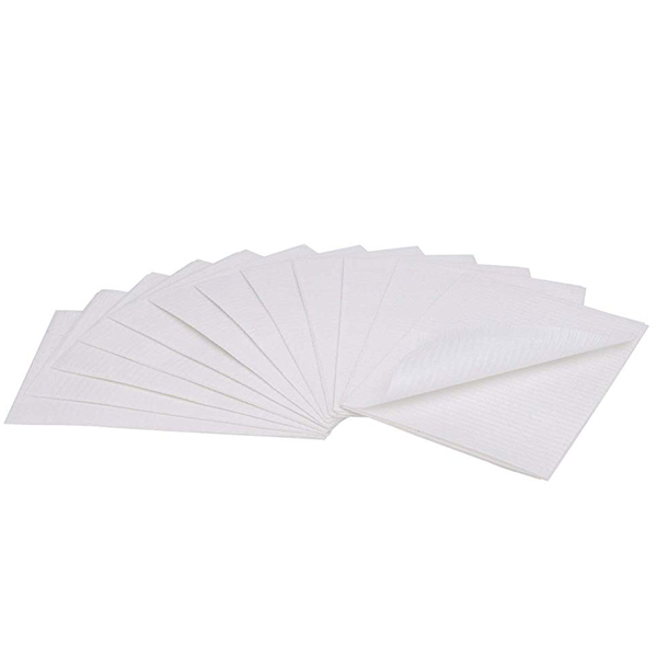House Brand Patient Bibs WHITE 13" x 18" 2-Ply Pa House Brand Patient Bibs WHITE 13" x 18" 2-Ply Pa