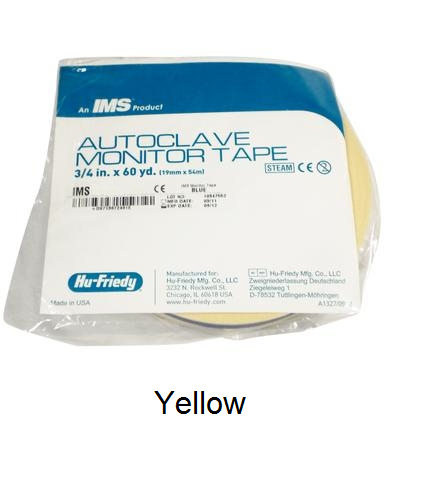 IMS Autoclave Monitor Tape - YELLOW Color Coding IMS Autoclave Monitor Tape - YELLOW Color Coding
