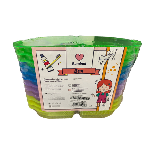 Bambini Retainer Box - Assorted Sparkle Colors 12 Bambini Retainer Box - Assorted Sparkle Colors 12