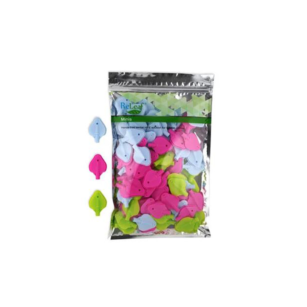 ReLeaf Saliva Ejector Mini Leaves, Vented, Assorted Colors, 100/Pk Net32