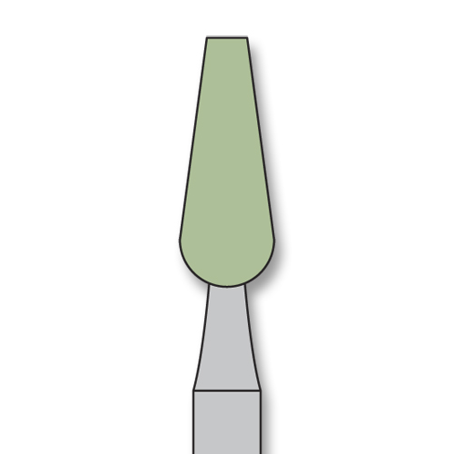 iSmile Green Stones RA 649 flat end taper silicon carbide, 10/pk. Excellent Net32