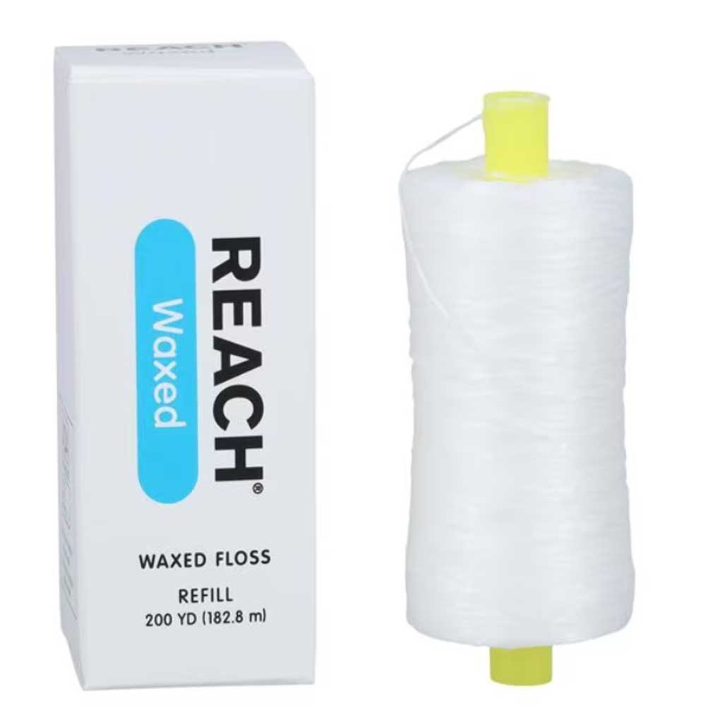 Reach Waxed Unflavored Dental Floss 200 yard Net32