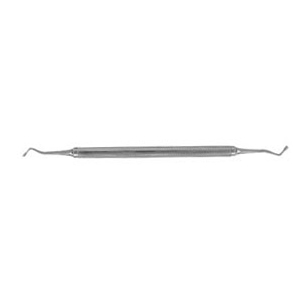 5-Piece Dental Amalgam Plugger Set - Smooth & Serrated Stainless Steel Instruments