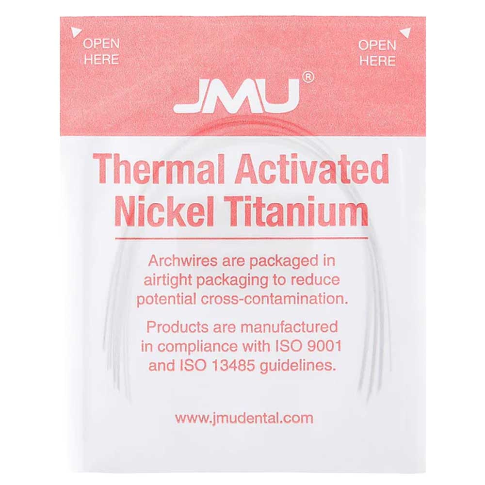 Fils Orthodontiques Niti à Activation Thermique - Forme Ronde Et Rectangulaire, Naturel, Lot De 100 Pièces