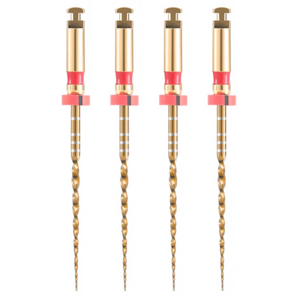 JMU NITI Rotary Files, 21mm, Primary, Gold, 4/Pk. Sterile packaging | Net32
