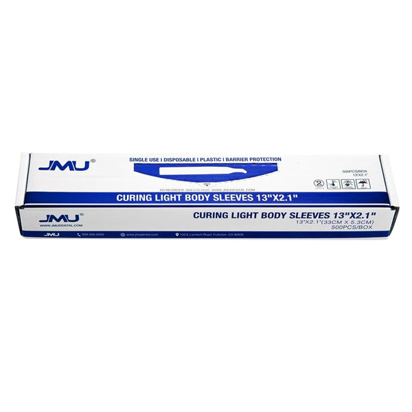 JMU Disposable Curing Light Body Sleeves, 13 x 2.1", 500/Bx Net32