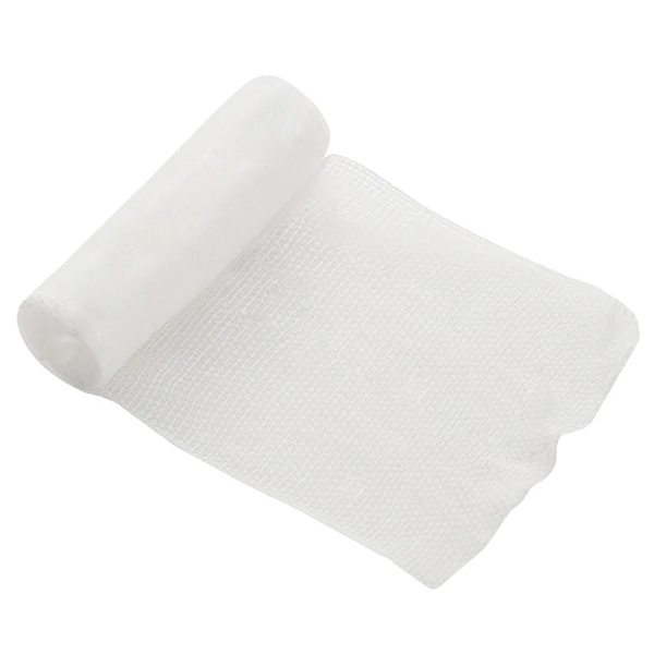 JMU Disposable Gauze Bandage Roll, 4"x4.1", Sterile, 2 Tape Rolls and