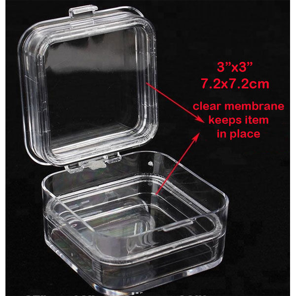 Jsp Crown Pillow Box 3 X 3 Tall 50 Pk Made Of Clear Plastic