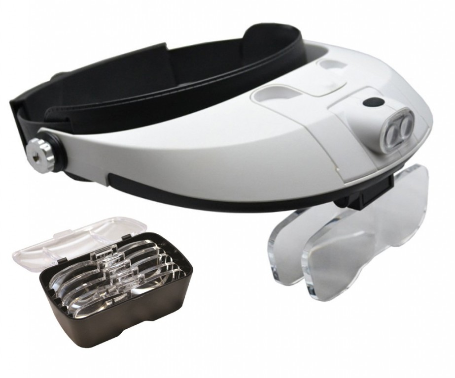 JSP BINOCULAR Loupe, Allinone, 5 lenses, 2 LED Lights Set LO155 Net32