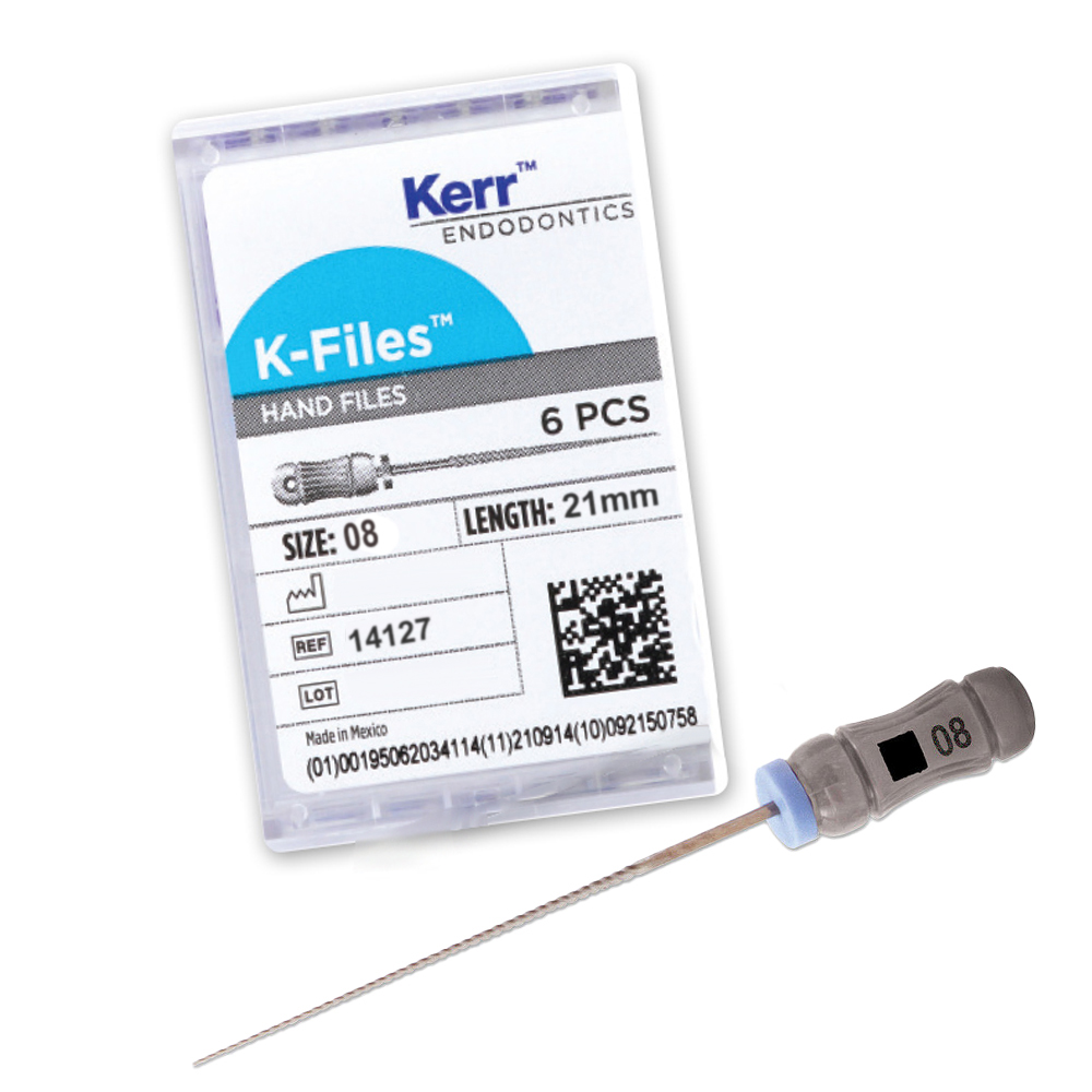 Kerr Endodontics KFiles 21mm 08 6/Box. Net32