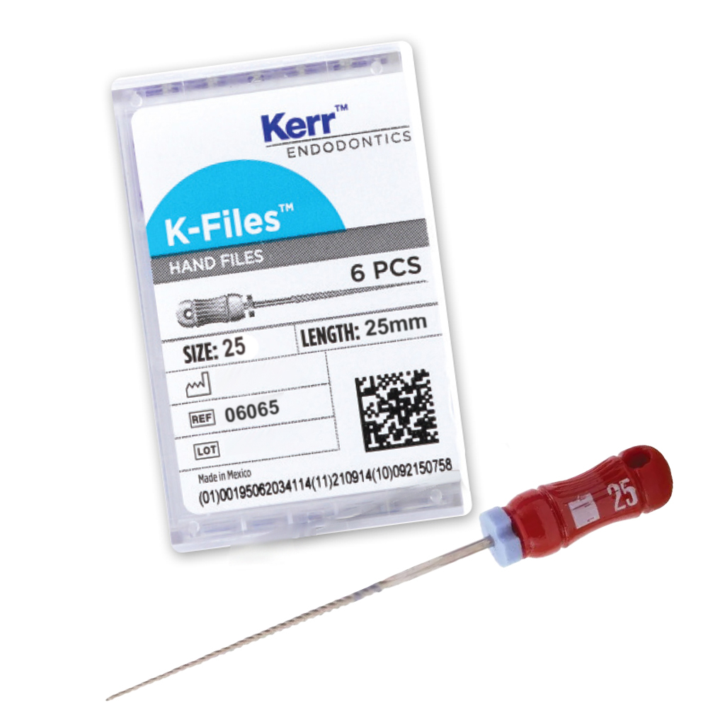 Kerr Endodontics KFiles 25mm 25 6/Box. Net32