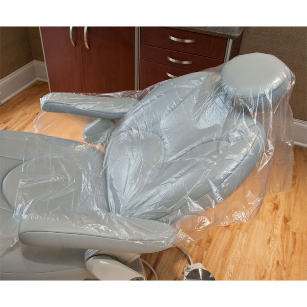 Stay-Put Half Chair Covers 125/Box. 33"W x 37"L. Stay-Put Half Chair Covers 125/Box. 33"W x 37"L.